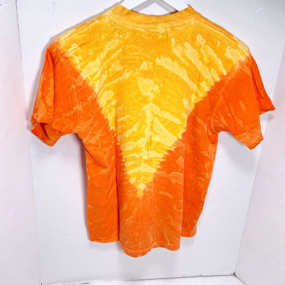 Vintage Nintendo Pokémon Charizard FIRE Orange Tie Dye T Shirt Youth M / 10-12 - Picture 4 of 9